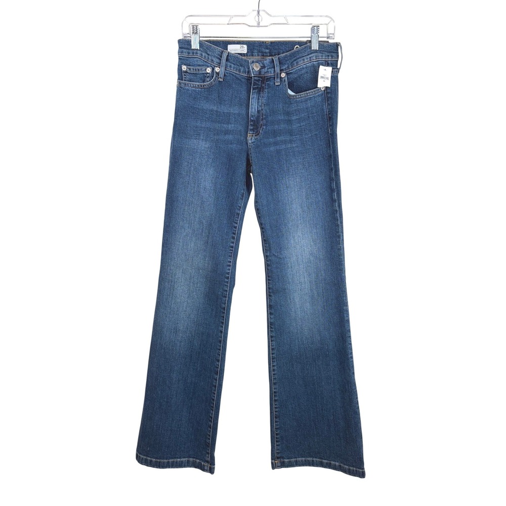 GAP Authentic Flare Midrise Stretch Denim Jean Blue Women's Size 6 NWT Y2K Boho